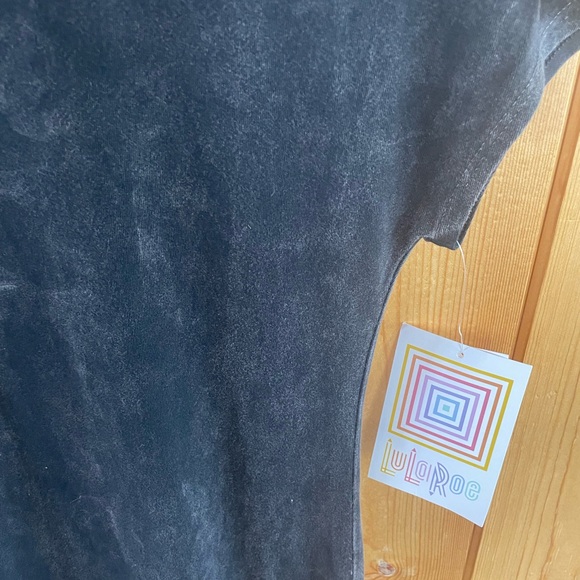 LuLaRoe Maria Acid Wash Maxi Dress XXS NWT Black Boho Grunge - Picture 7 of 7